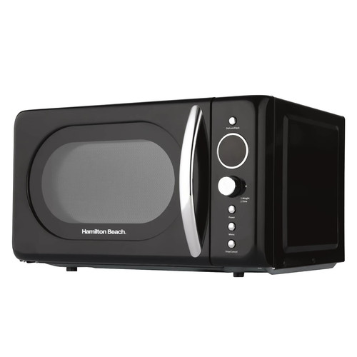 Mikrowelle 20l retro schwarz - mikrowelle,,