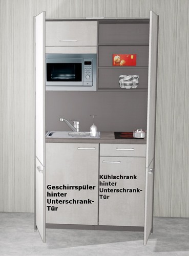Schrankküche mankahide 4kgm - schrankküche,